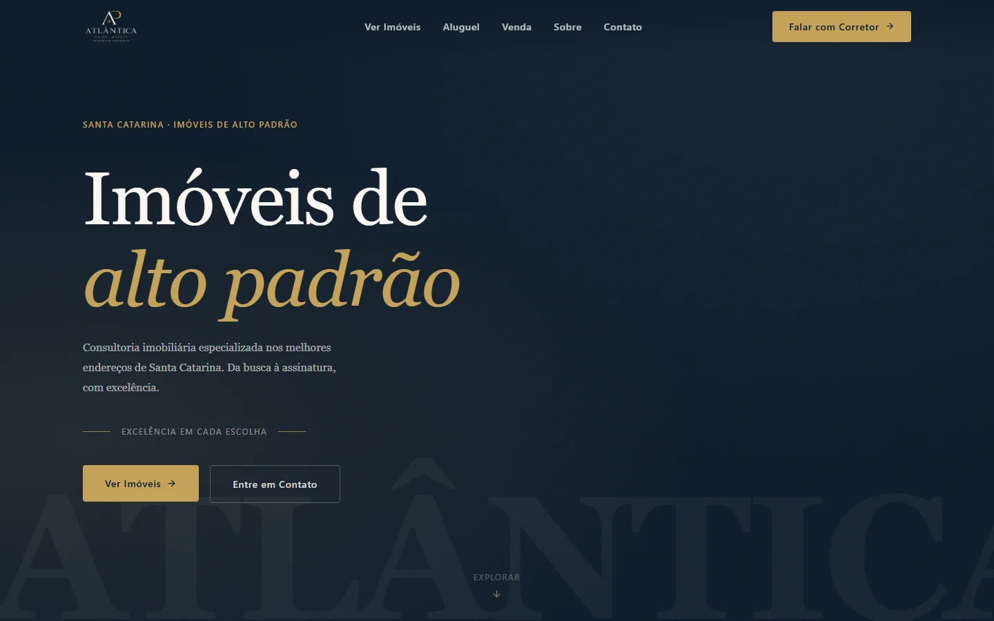 Screenshot do projeto Atlântica Prime Imóveis